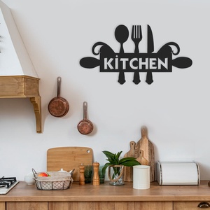 Decono Метален Надпис Kitchen