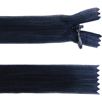 Spirálový zip no.3 skrytý nerozepínací 35cm - více barev color: 743 navy nejtmavší modrá