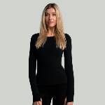 GymBeam STRIX Дамска тениска с дълъг ръкав MERINO I Black XS