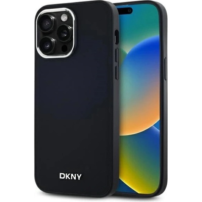 DKNY Калъф DKNY Plain Logo MagSafe за iPhone 14 Pro Max - черен (3666339260101)