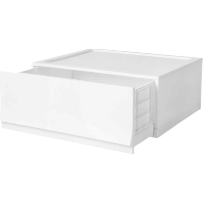 Wave Snow Modulárny úložný box bez koliesok 54,6 x 43,4 x 22 cm, široký - 1 zásuvka