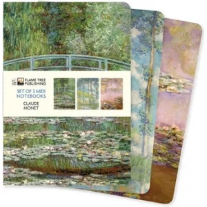 Flame Tree Publishing Claude Monet Set of 3 Midi Notebooks | Flame Tree Studio