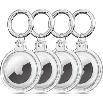 Tech-Protect 4x кaлъфи за Apple Airtag от Tech Protect Icon - Прозрачни (5906302360765)