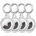 Tech-Protect 4x кaлъфи за Apple Airtag от Tech Protect Icon - Прозрачни (5906302360765)