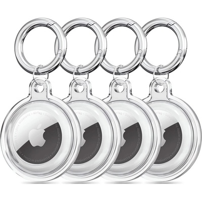 Tech-Protect 4x кaлъфи за Apple Airtag от Tech Protect Icon - Прозрачни (5906302360765)