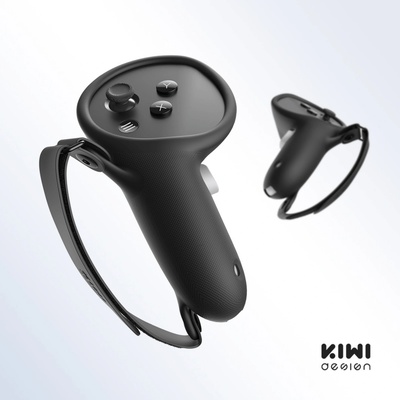 KIWI design Капак за контролер за Meta Quest 3 и 3S | KIWI DESIGN (Q1 PRO-2U/Black/HJT-485)