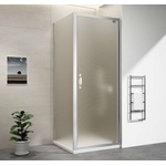 SAPHO Sigma Simply - Душ кабина с въртяща се врата 90x70 см, вариант за ляво/дясно, стъкло Brick/хром GS3899GS4370 (GS3899GS4370)