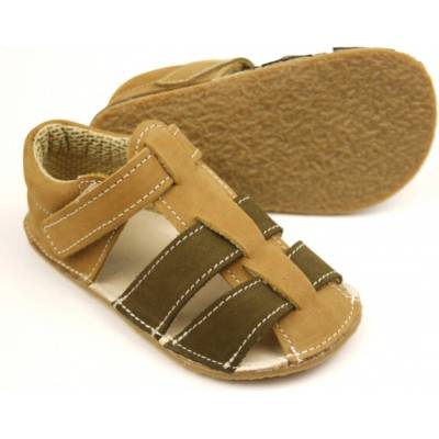 EF barefoot sandálky Olivová