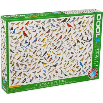 EUROGRAPHICS Пъзел Eurographics от 1000 части - Колаж на птици (EG60000821)