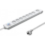 Qoltec ANTI-SURGE STRIP QOLTEC 1.5M 8-SOCKETS WHITE/Modern