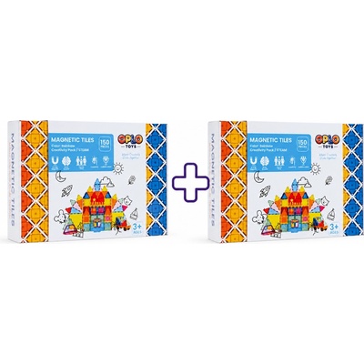 Oplo Toys Magnetická stavebnica Rainbow 150 ks