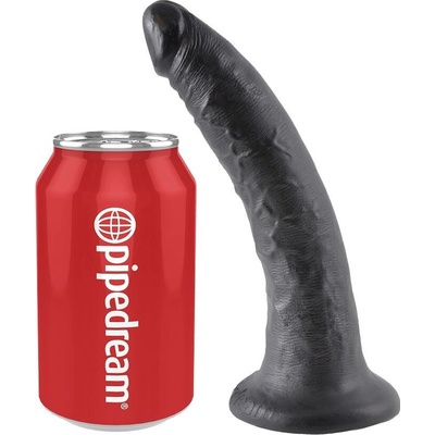 King cock dildo black 17.8 cm