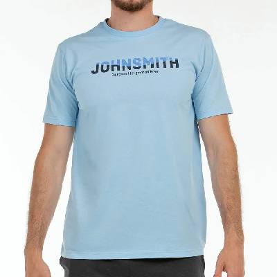 Тениска John smith Campan short sleeve T-shirt - Blue (Sky Blue)