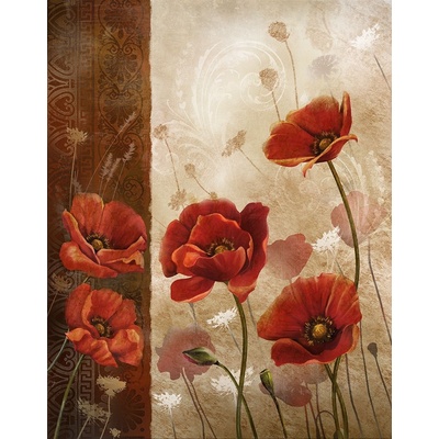 Obraz Rudé máky 1 1 deska 50x70