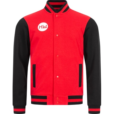 Hidetoshi wakashima Мъжко яке HIDETOSHI WAKASHIMA Shibuya Men Varsity Jacket black/red