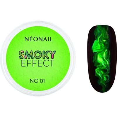 NeoNail Effect Smoky farebný púder na nechty odtieň No. 1 Green 2 g