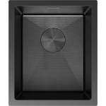 Mexen Trixo стоманена мивка с 1 отделение 370 x 440 мм, черен HC - 6412371000-70HC (6412371000-70HC) Мивка за вграждане