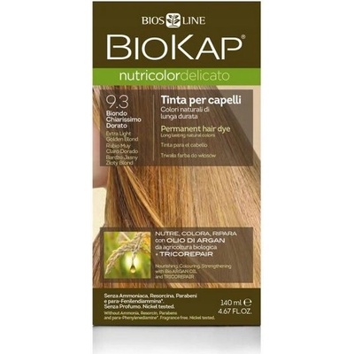 Biokap Nutricolor Delicato barva na vlasy 9.3 velmi světlá zlatá blond