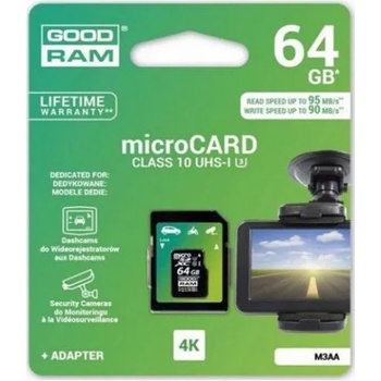 GOODRAM microSDXC 64GB C10/UHS-I M3AA-0640R11-DD