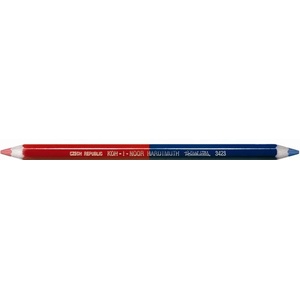 KOH-I-NOOR Пощенски молив, шестоъгълен, дебел, koh-i-noor "3423", червено-син 34230eg006ks (34230eg006ks)