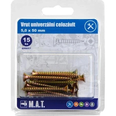 vrut un.celozávit 5,0x 50mm ZZ (15ks) – Zbozi.Blesk.cz