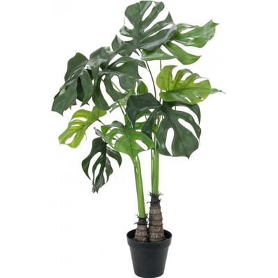 Umělá palma Monstera deliciosa - 2 kmeny, 90cm