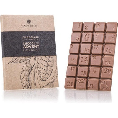 Chocolissimo Adventný kalendár v tvare tabuľky 120 g