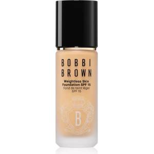 Bobbi Brown Weightless Skin Foundation SPF 15 дълготраен фон дьо тен с хидратиращ ефект цвят Warm Natural 30ml