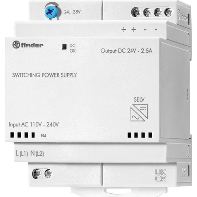 Finder 78.60.1.230.2402 síťový zdroj na DIN lištu 24 V/DC 2.8 A 60 W Obsah 1 ks