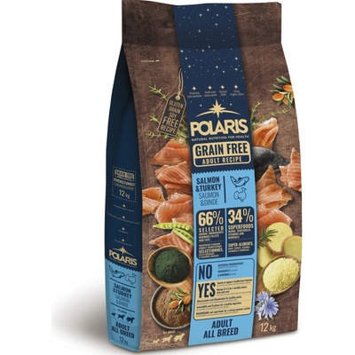 Polaris Grain Free pes Adult losos krůta 2 x 12 kg