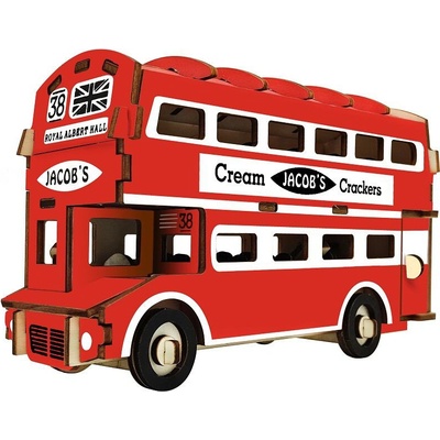 Rappa Woodcraft Dřevěné 3D puzzle Doubledecker