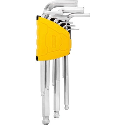 Sada dlhých šesťhranných kľúčov 1,5-10 mm Deli Tools EDL3088 (strieborná)