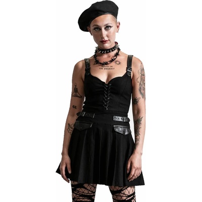 KILLSTAR Дамски рокли killstar - Изопачаване, плисе - Черен - ksra003965