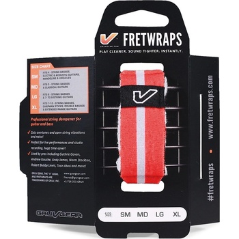 Gruvgear FretWraps World Flags Small Red/White