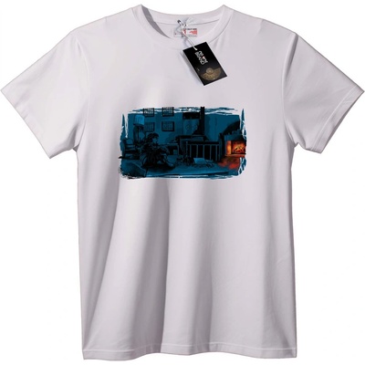 NOONEBRAND Тениска Уютна Стая Филмова Сцена - 7XL, White