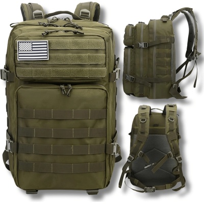 Foxter eKosik B45 Batoh Vojenský Zelený 55 l