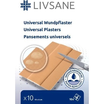 Livsane náplast univerzální 10x6 cm 10 ks