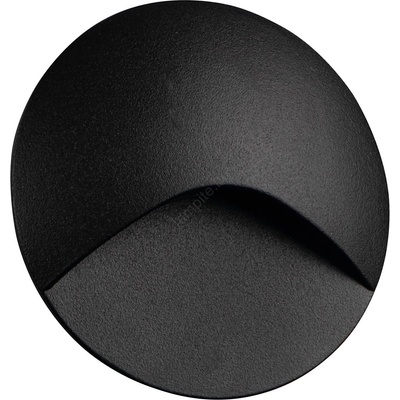 Kanlux 39121 - LED стълбищно осветително тяло EXIN LED/2, 5W/230V 3000K IP65 черно, кръгло (KX2628)