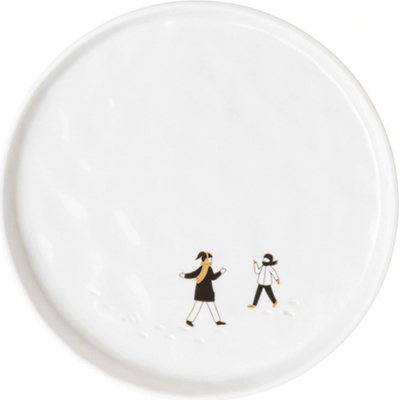Räder Porcelánový tanier Snowball Fight 15 cm