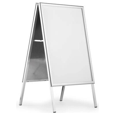 Stojan na plagáty, A1, DURABLE "Fold Outdoor", strieborný