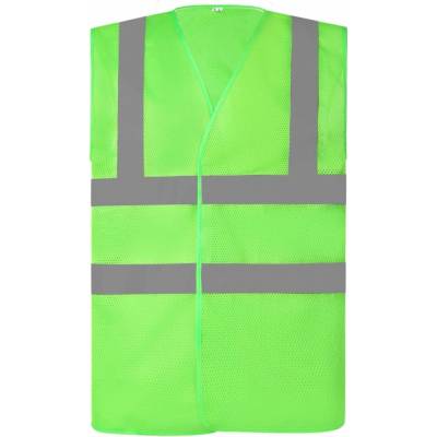 Yoko Hi-Vis síťovaná bezpečnostní vesta HVW120 limetková