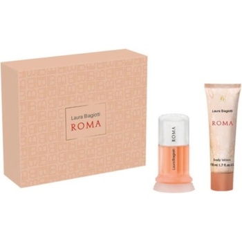 Laura Biagiotti Roma Подаръчен комплект, Тоалетна вода 50ml + Мляко за тяло 50ml, Жени