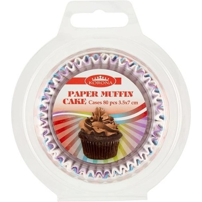 Korona Papír na pečení pro muffin 3,5 x 7 cm 80 ks