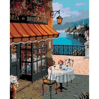 zuty Malování podle čísel Romantické posezení 80 x 100 cm bez rámu a bez vypnutí plátna
