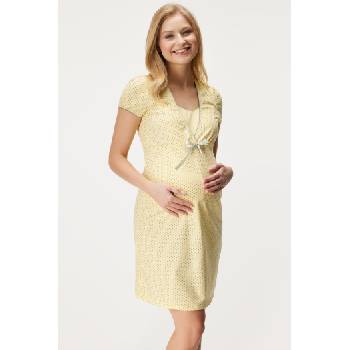 Italian Fashion Памучна нощница за бременни и кърмачки Felicita къса (Felicita_kos)