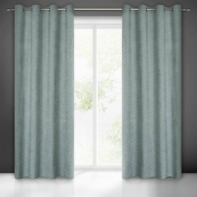 Takoy Záves ISLA z matného zamatu s žakárovým geometrickým vzorom 140 x 250 cm-HF-386970 | 140 x 250 cm