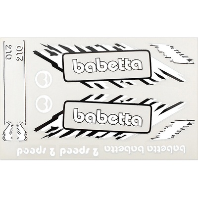 Sada samolepek Babetta - bílá