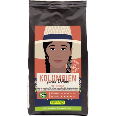 Rapunzel Hero Coffee Kolumbie zrnková 250 g