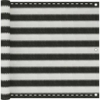 Petrashop Balkónová zástěna HDPE 90x400 cm antracitovo-bílá