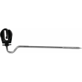Izolátor so zakrivenou podperou 22 cm pre elektrický ohradník - 10 ks
